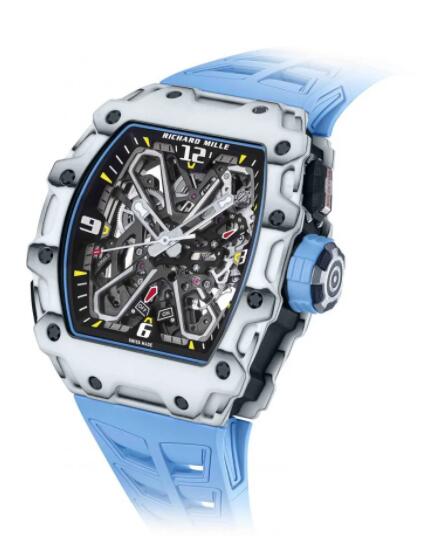 Richard Mille RM 35-03 Automatic Rafael Nadal Replica Watch Blue Rubber